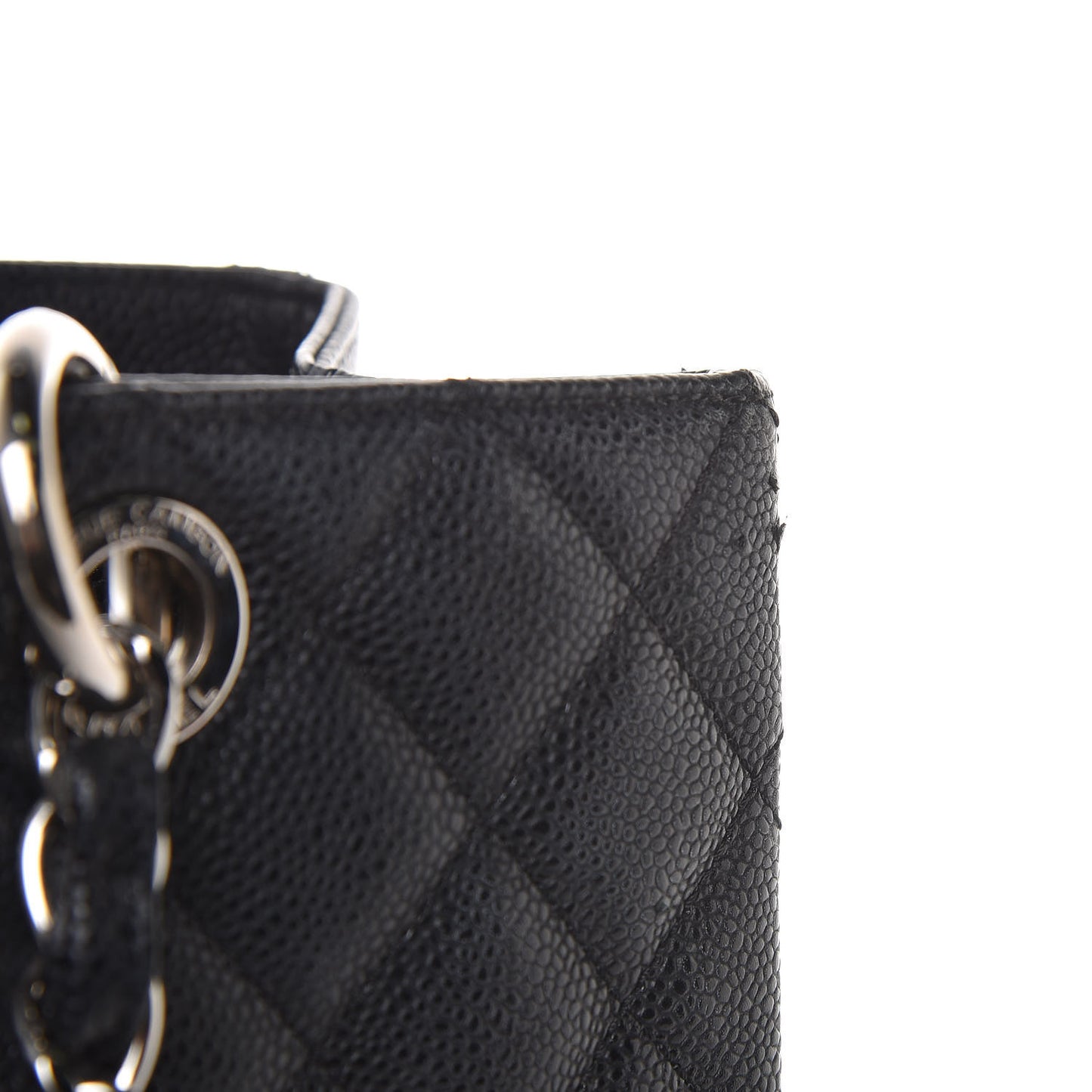 Caviar Quilted Grand Shopping Tote GST Black