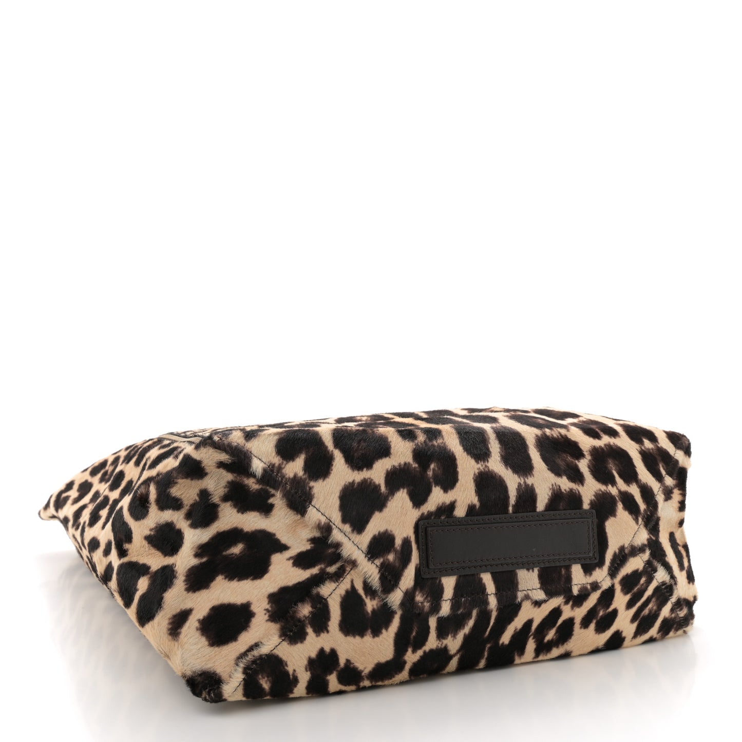 Lambskin Calf Hair Leopard Print Vertical Cabas