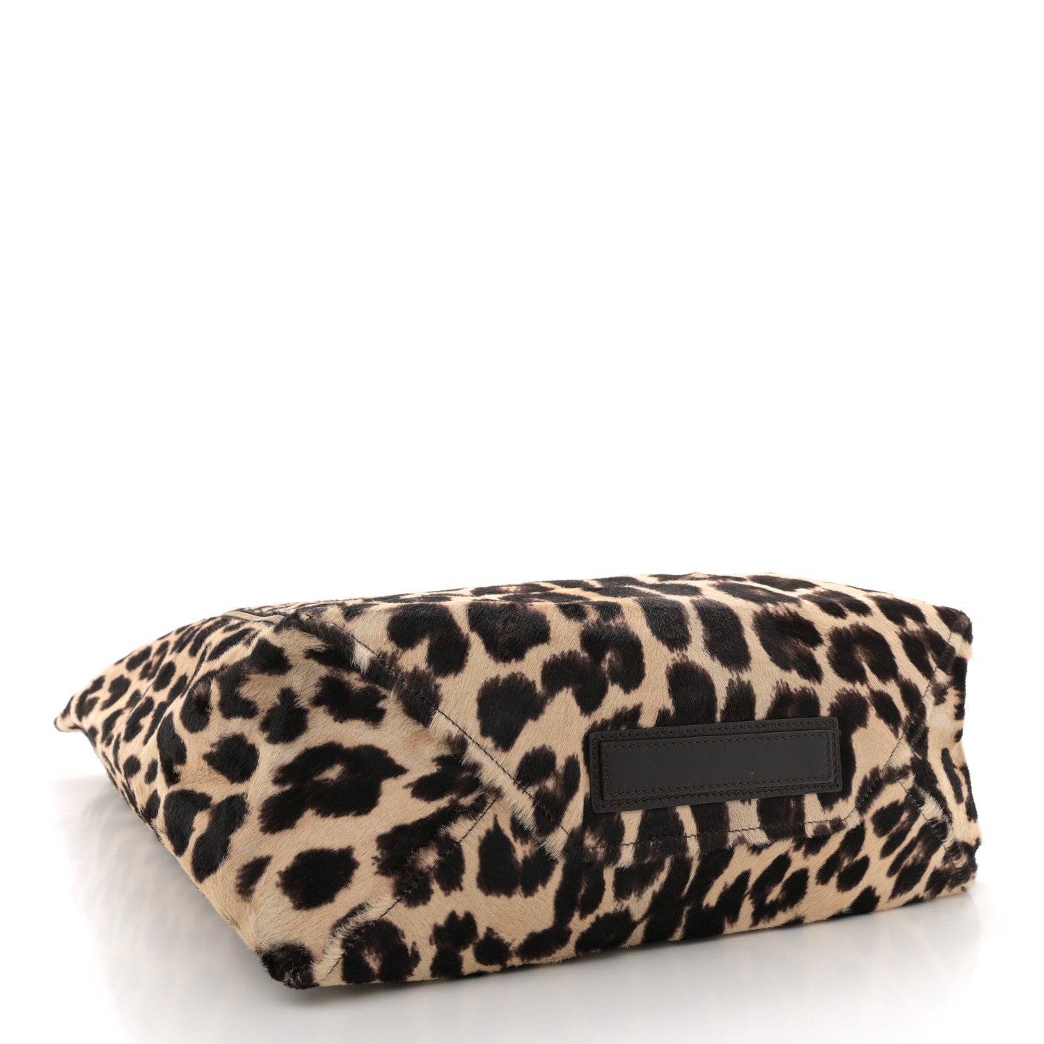 Celine Lambskin Calf Hair Leopard Print Vertical Cabas 4 of 10
