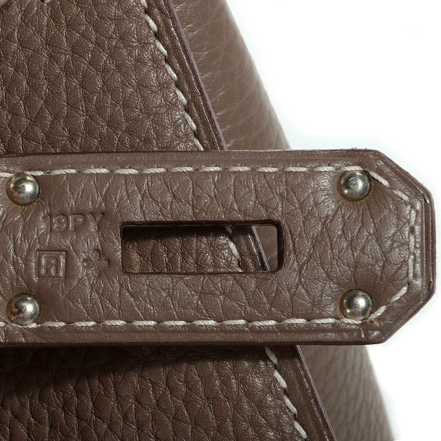 Hermes Taurillon Clemence Jypsiere 34 Etoupe 21 of 23
