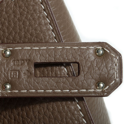 Hermes Taurillon Clemence Jypsiere 34 Etoupe 21 of 23