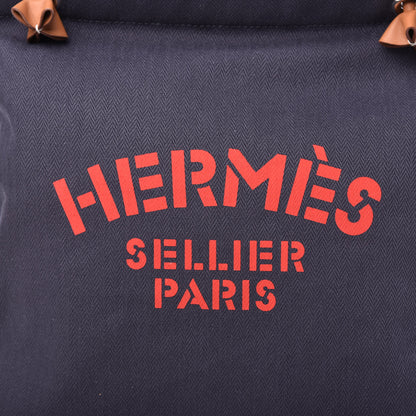 Hermes Canvas Swift Aline Grooming Bag Navy 9 of 9