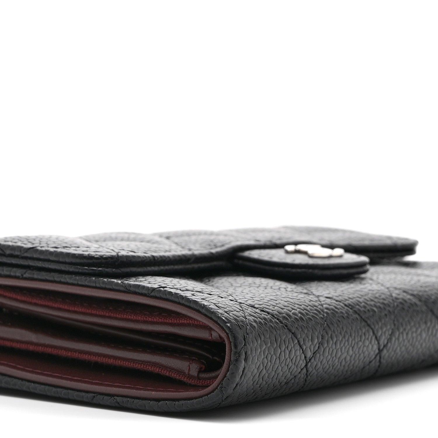 Chanel Caviar Quilted Medium Flap Wallet Black 11 of 13