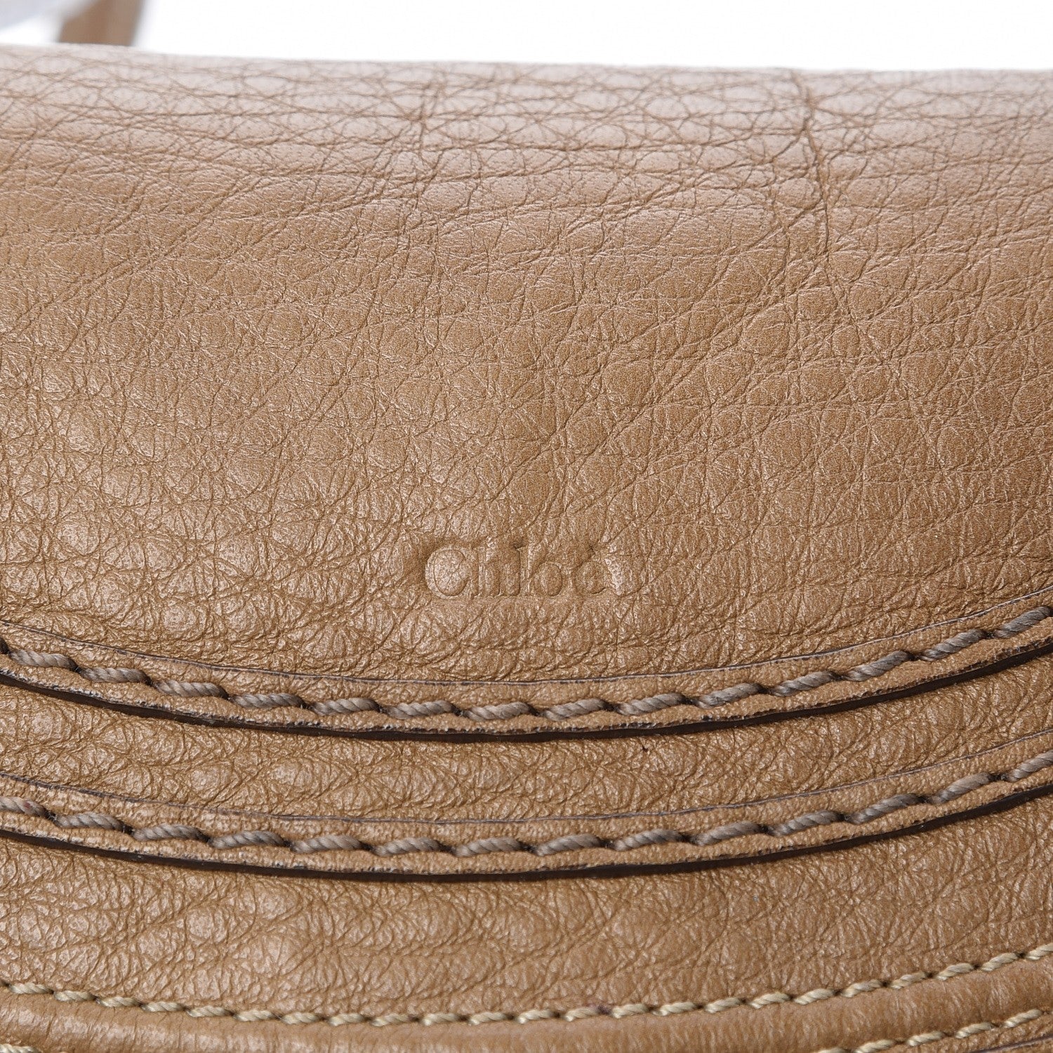 Chloe Calfskin Marcie Pochette Crossbody Bag Nut 8 of 8