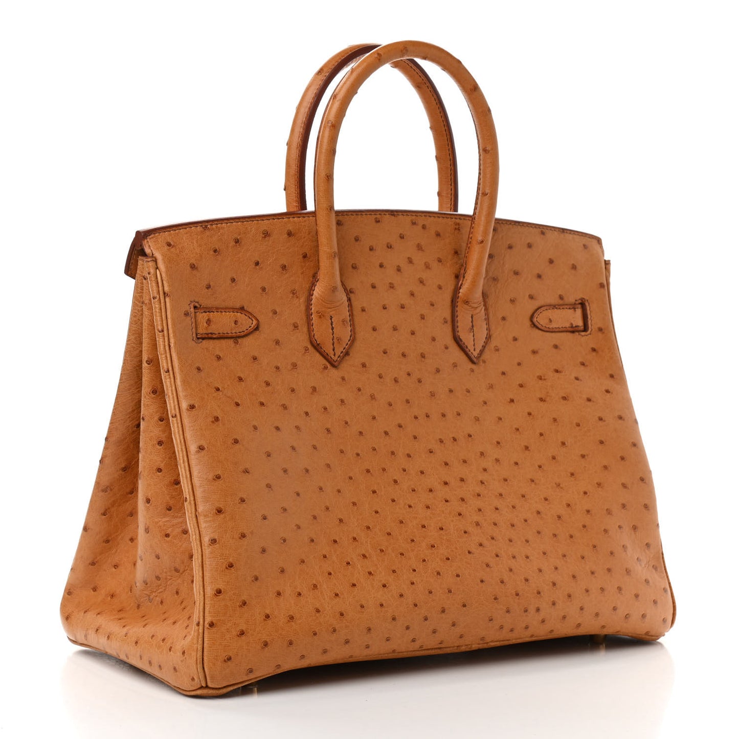 Ostrich Birkin 35 Gold