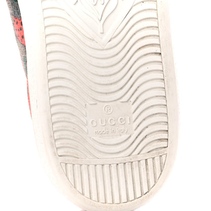 Gucci GG Supreme Monogram Strawberry Web Womens Ace Sneakers 40 Beige Multicolor Red Green 7 of 10