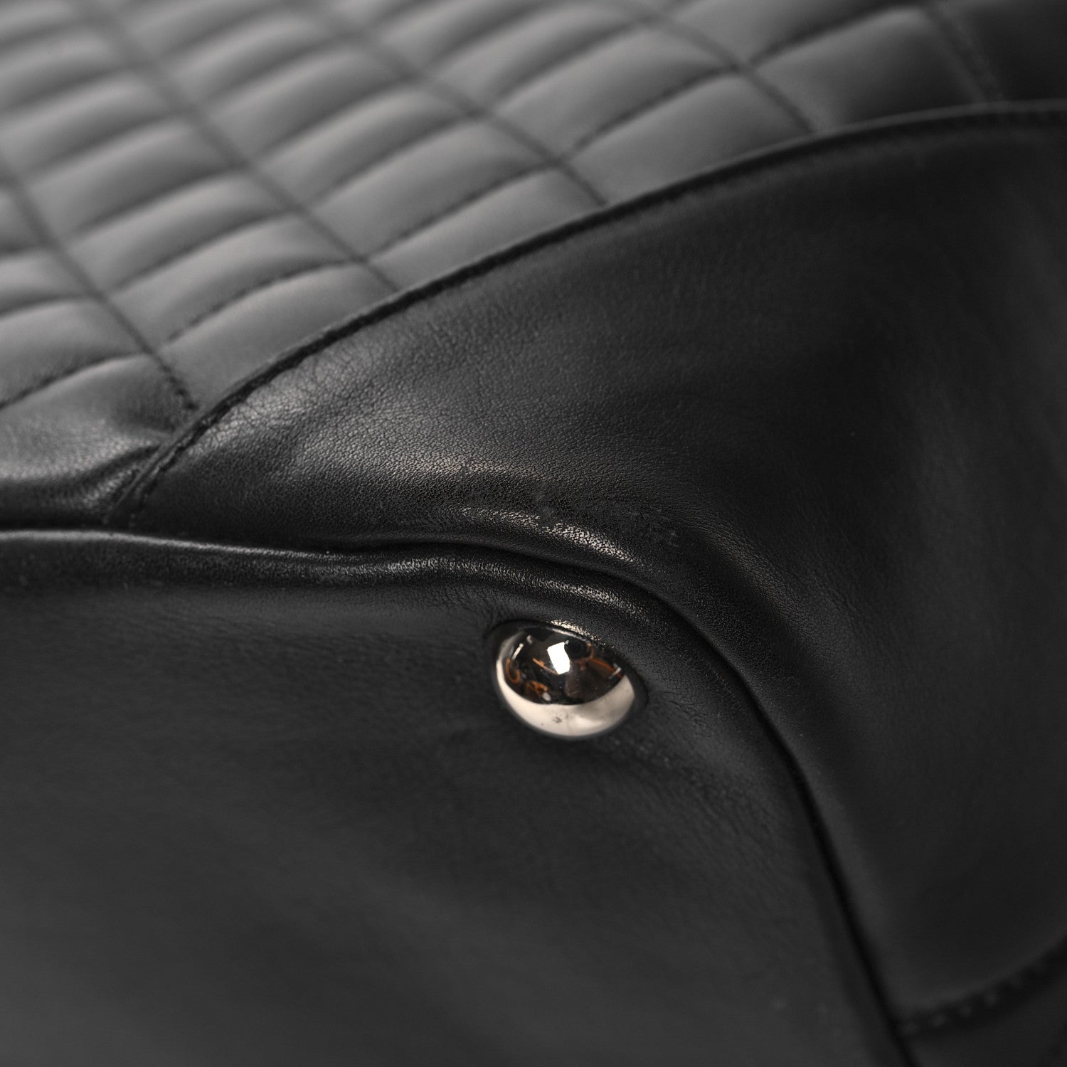 Chanel Calfskin Quilted Large Cambon Tote Black 11 of 12