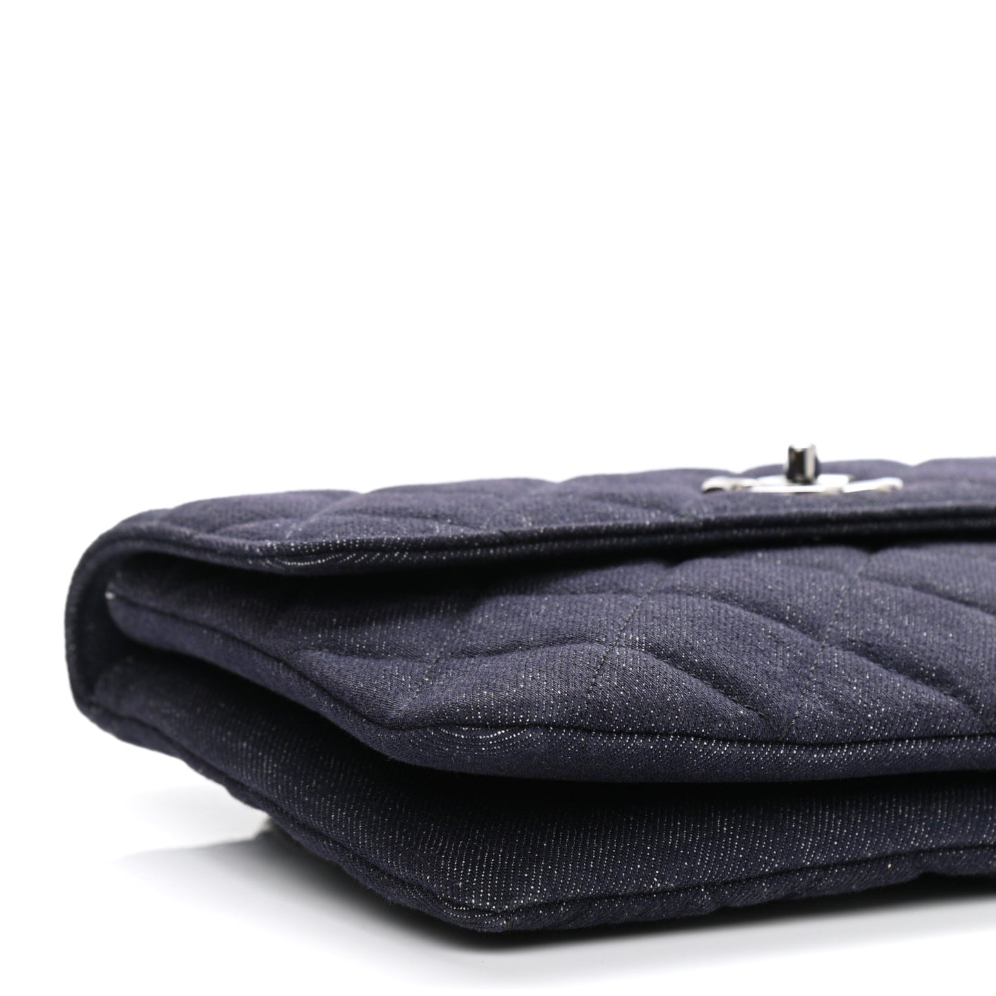 Denim Quilted Medium Trendy CC Flap