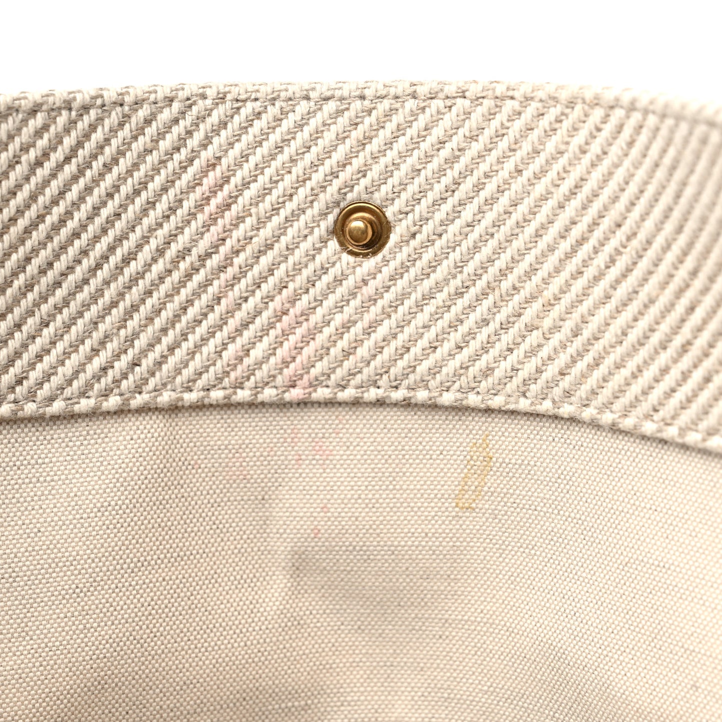 Linen Calfskin Rive Gauche Tote Beige Sea Salt
