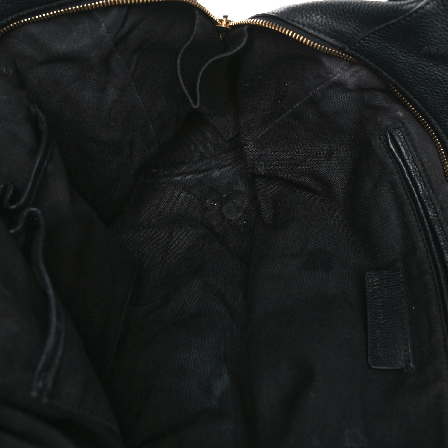 Alexander McQueen Pebbled Calfskin Large Skull Padlock Zip Around Tote Black 14 of 24