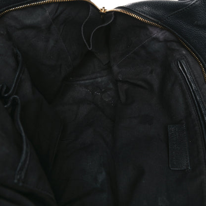 Alexander McQueen Pebbled Calfskin Large Skull Padlock Zip Around Tote Black 14 of 24
