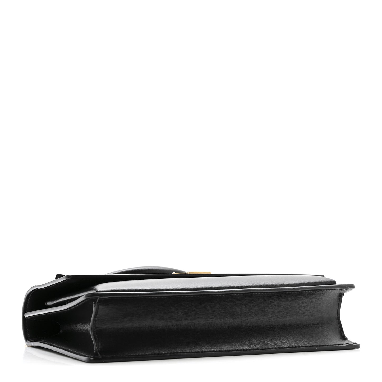 Smooth Calfskin Medium Monogram Sunset Satchel Black