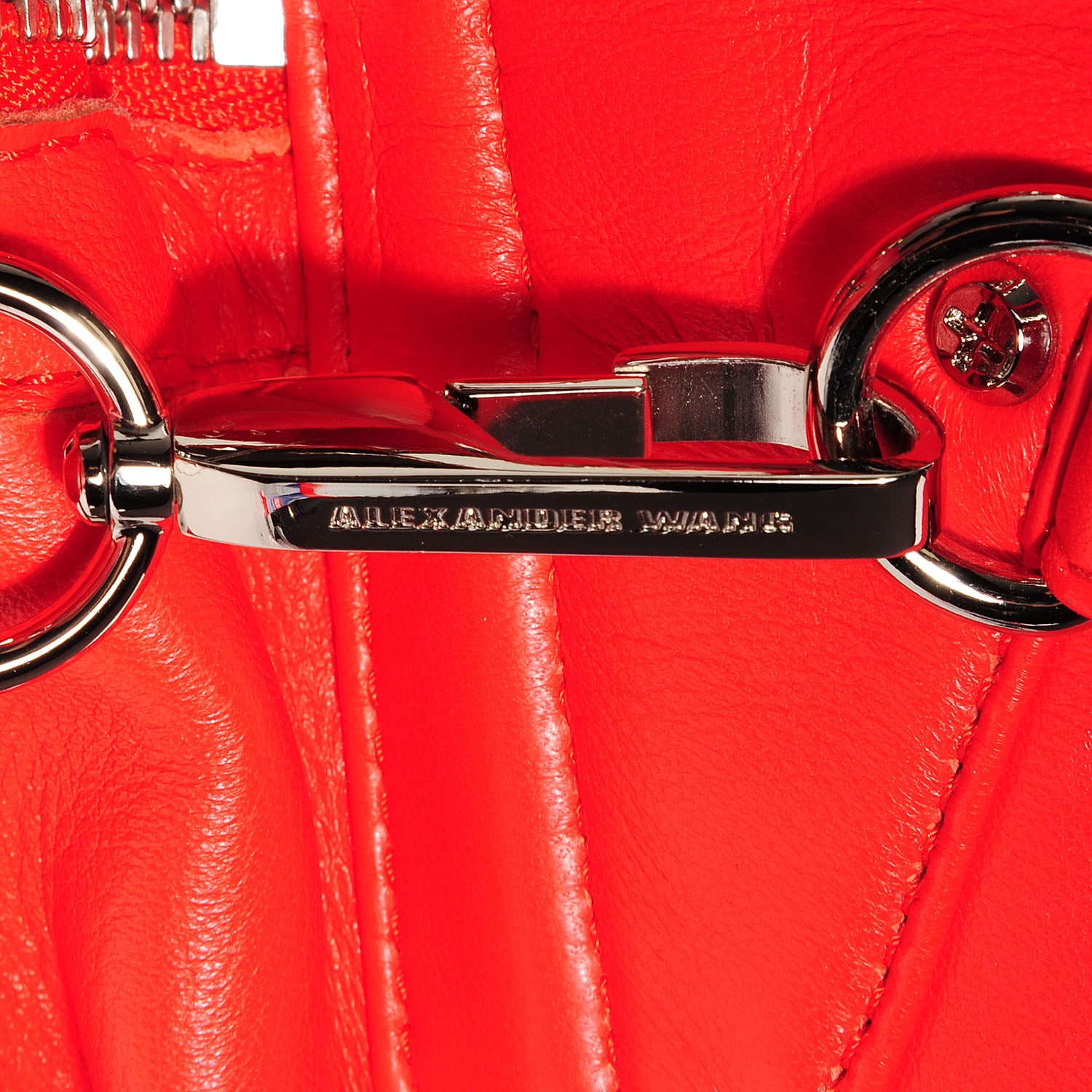 Alexander Wang Lambskin Marti Convertible Backpack Cola Red with Silver Hardware 9 of 9
