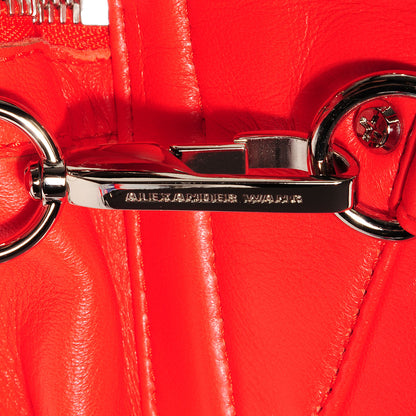 Alexander Wang Lambskin Marti Convertible Backpack Cola Red with Silver Hardware 9 of 9