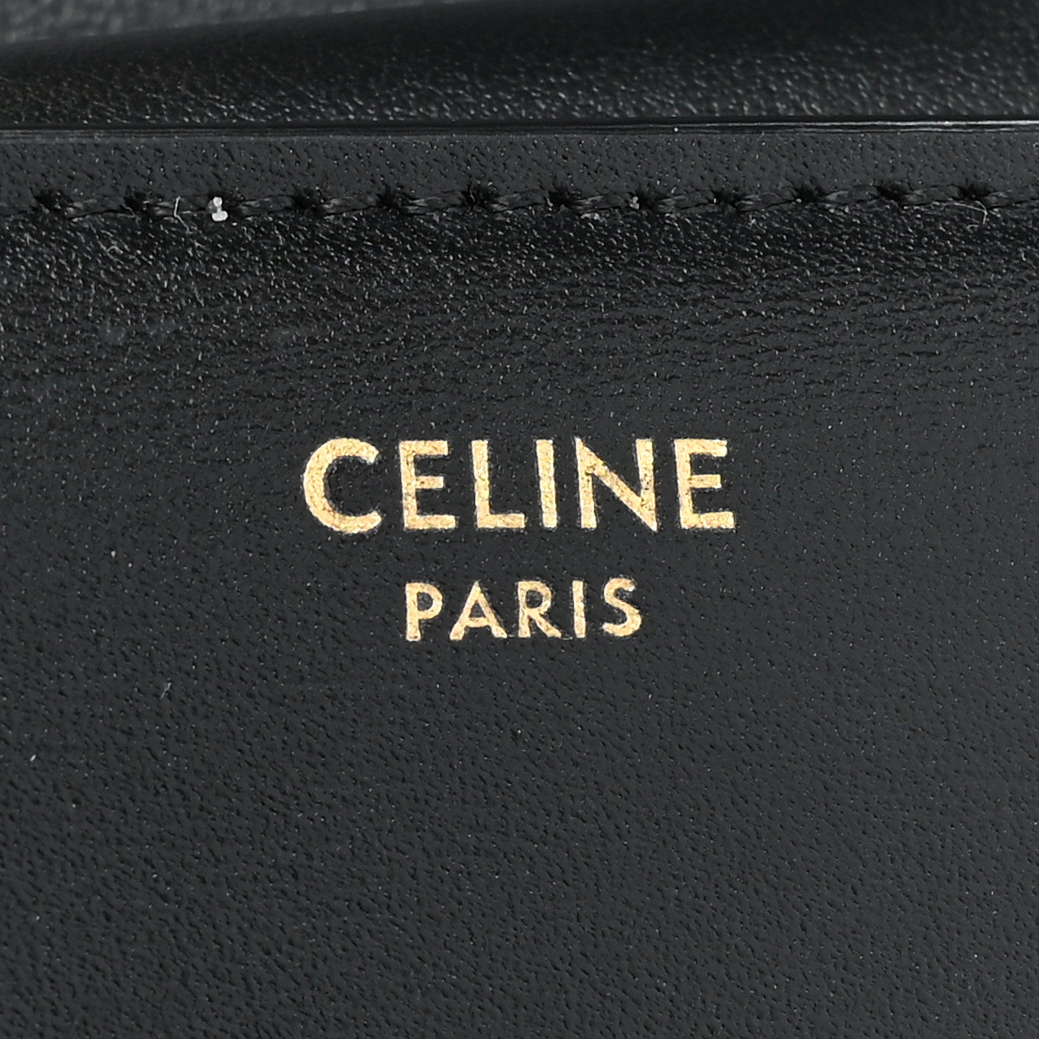 Celine Shiny Calfskin Small Triomphe Wallet Black 8 of 12