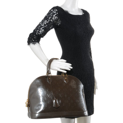 Louis Vuitton Vernis Alma GM Vert Bronze 2 of 8