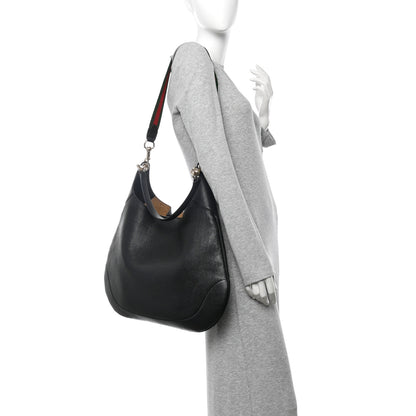 Gucci Soft Grained Calfskin Maxi B Hobo Black 2 of 11