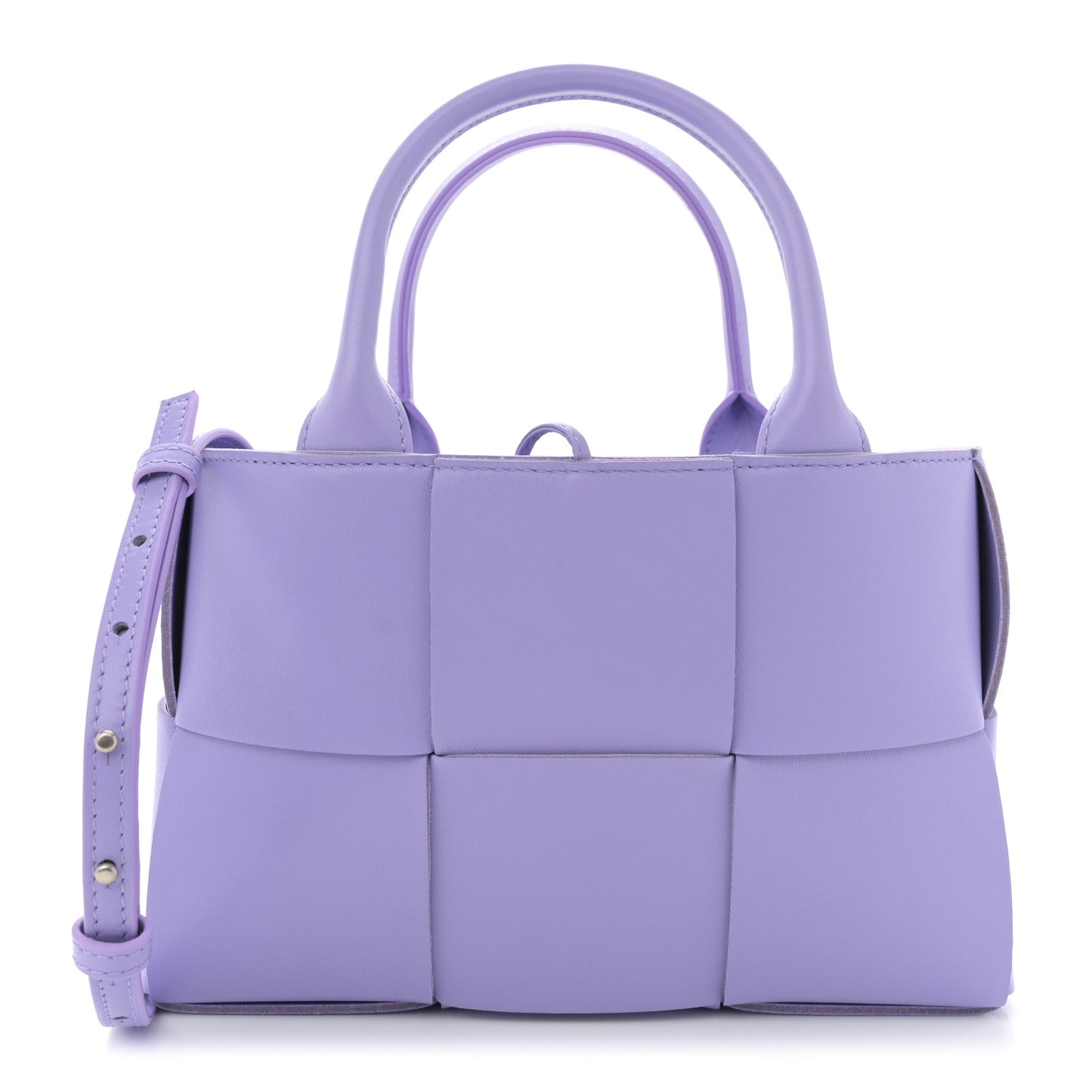 Nappa Maxi Intreccio Mini Arco Tote Wisteria