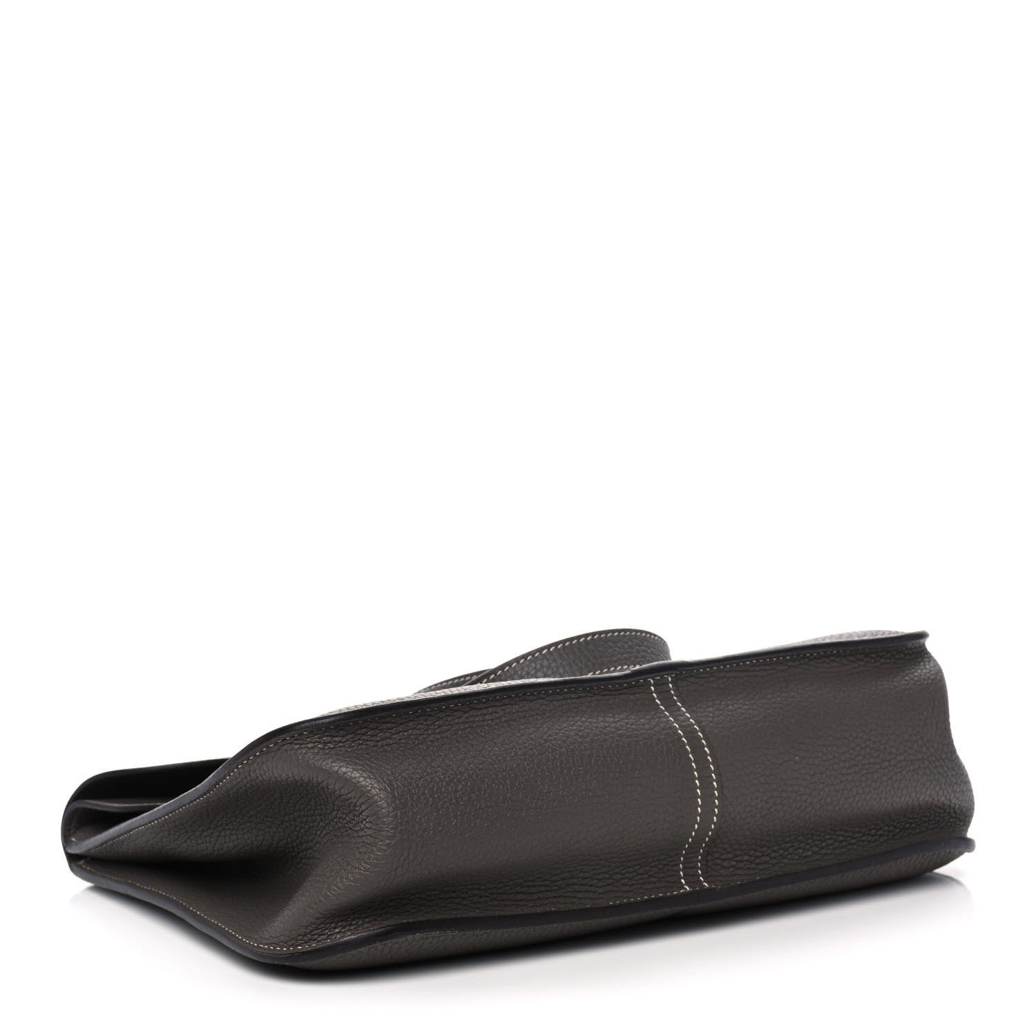 Hermes Taurillon Clemence Halzan 31 GM Etain 4 of 10