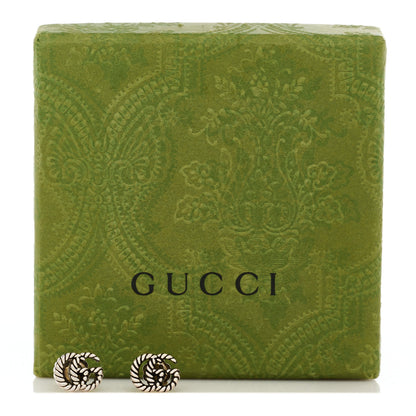 Gucci Sterling Silver Torchon Double G Earrings 5 of 5