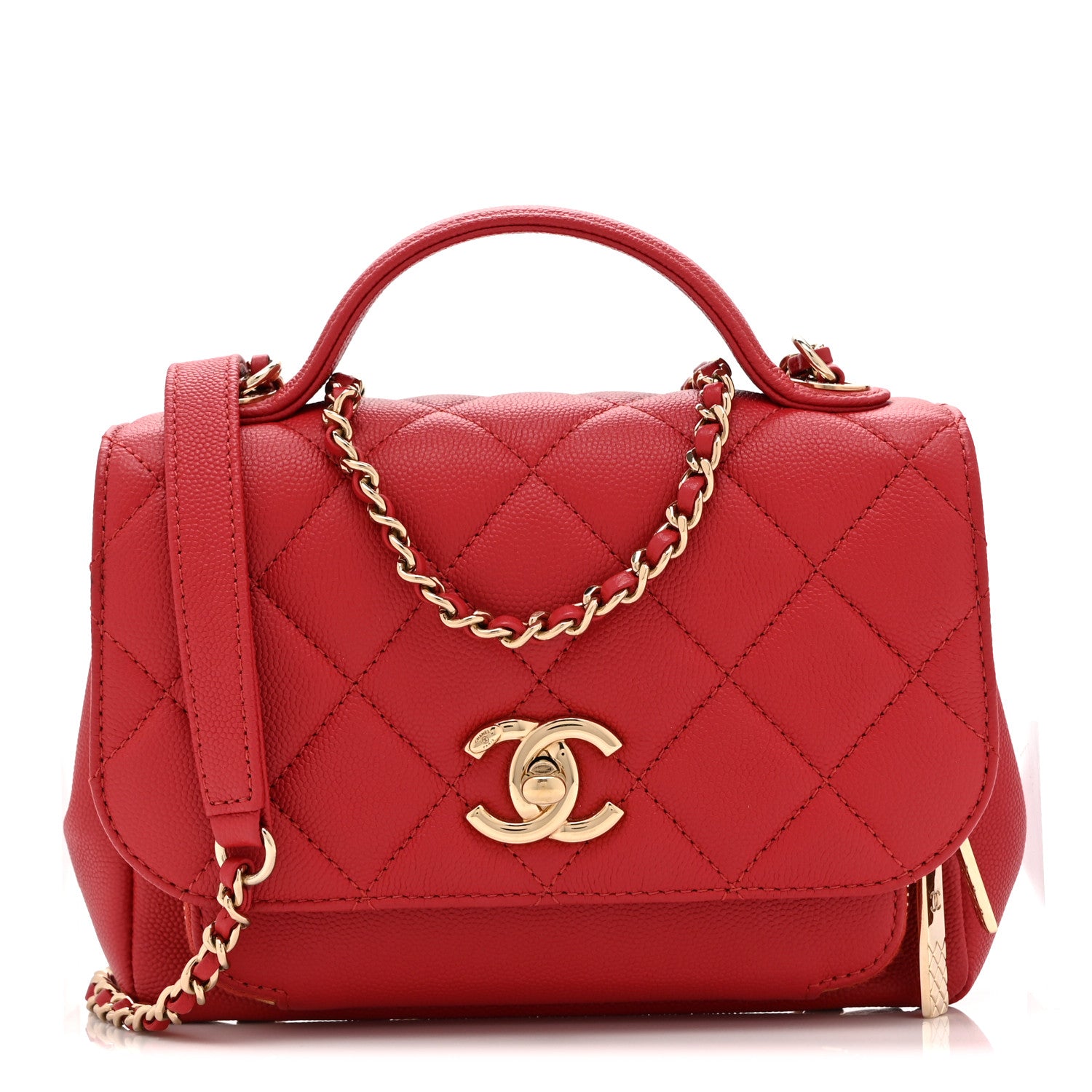 Chanel Caviar Quilted Small Business Affinity Flap Red 1 of 11
