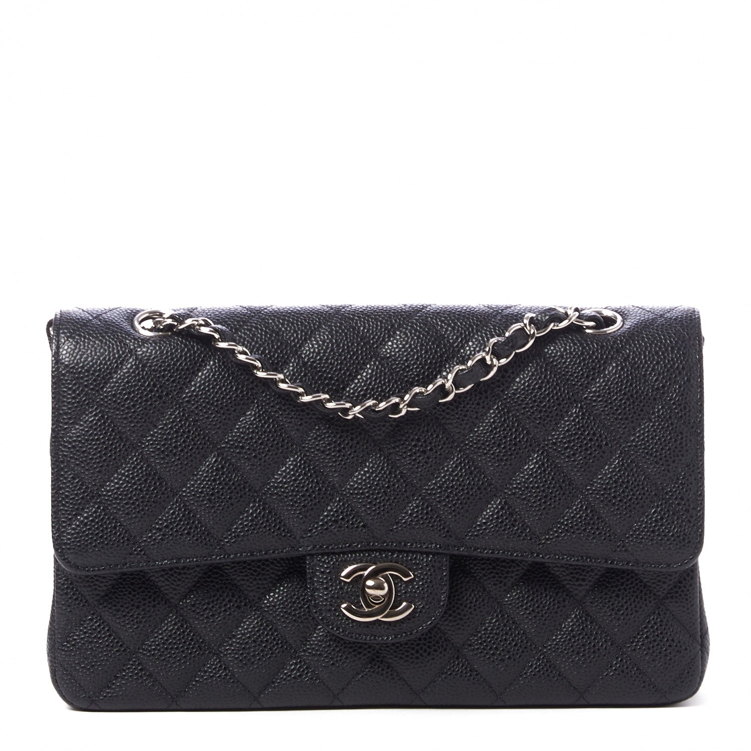 Chanel Caviar Quilted Medium Double Flap Black 1 of 10