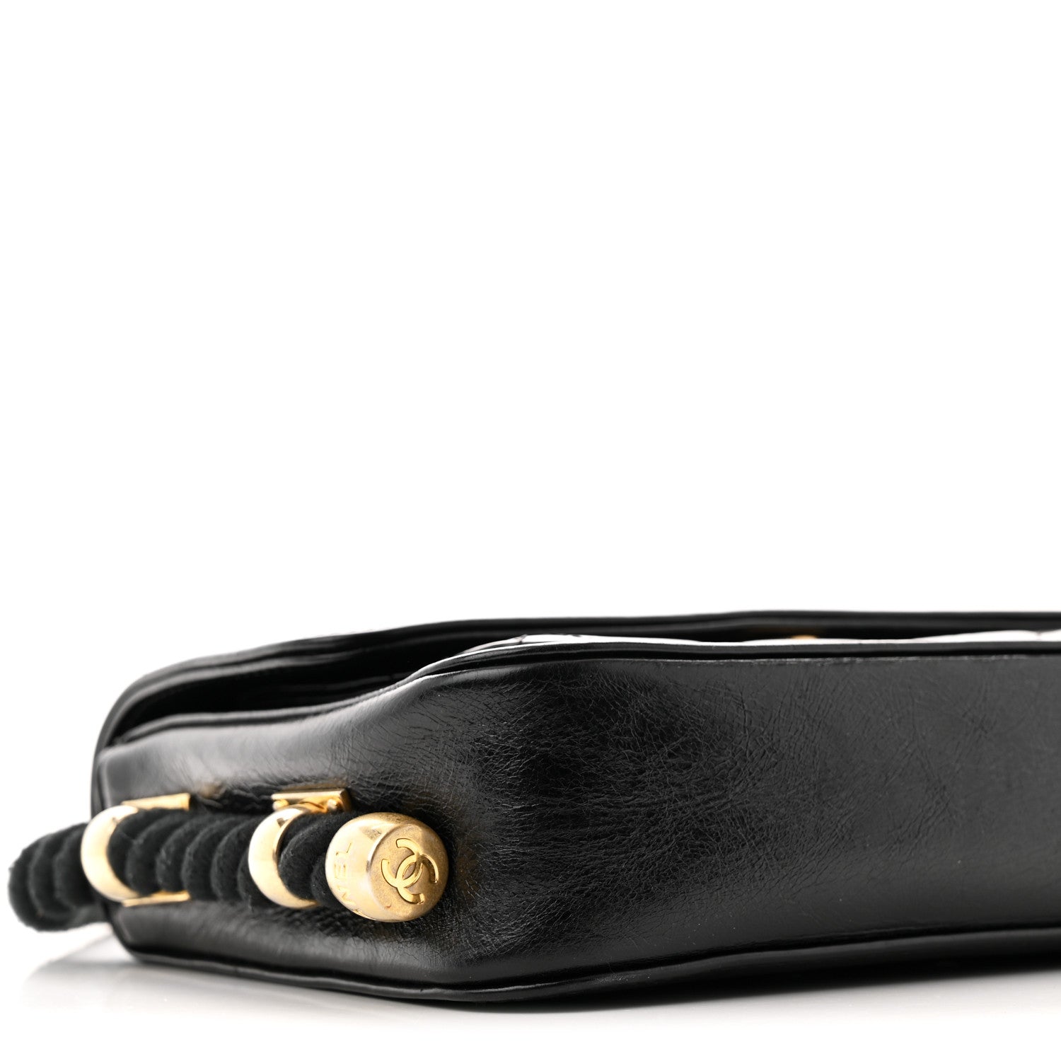 Chanel Crumpled Calfskin En Vogue Rope Flap Black 9 of 10