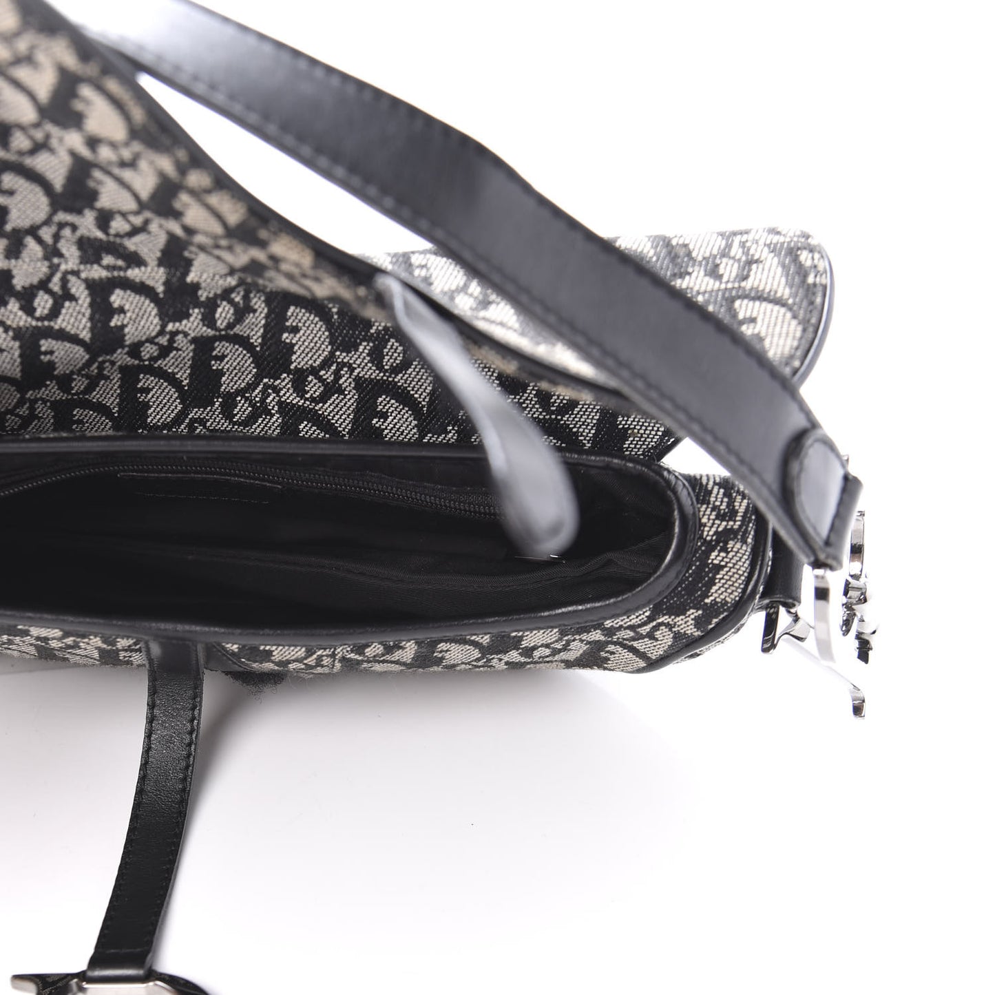 Monogram Saddle Bag Black