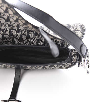Christian Dior Monogram Saddle Bag Black 6 of 12
