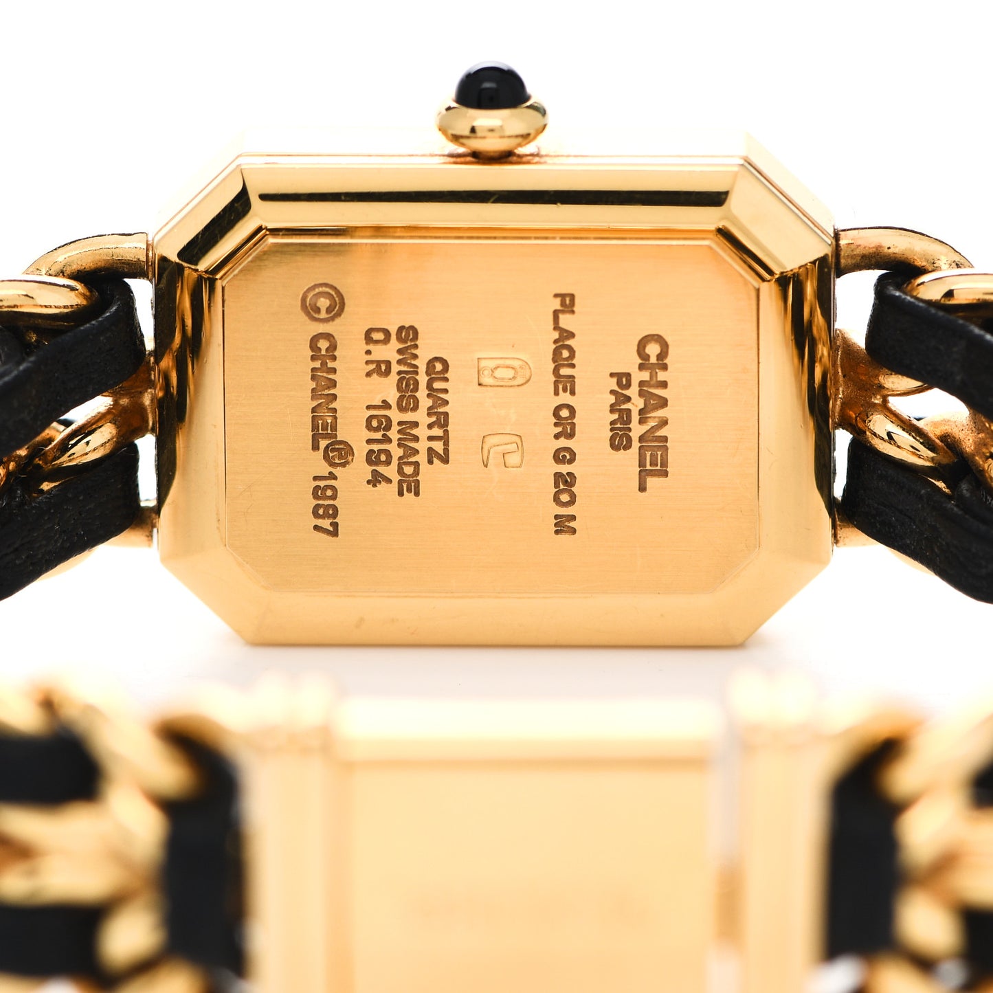 Stainless Steel Lambskin 20mm Chain Premiere Quartz Watch Gold M