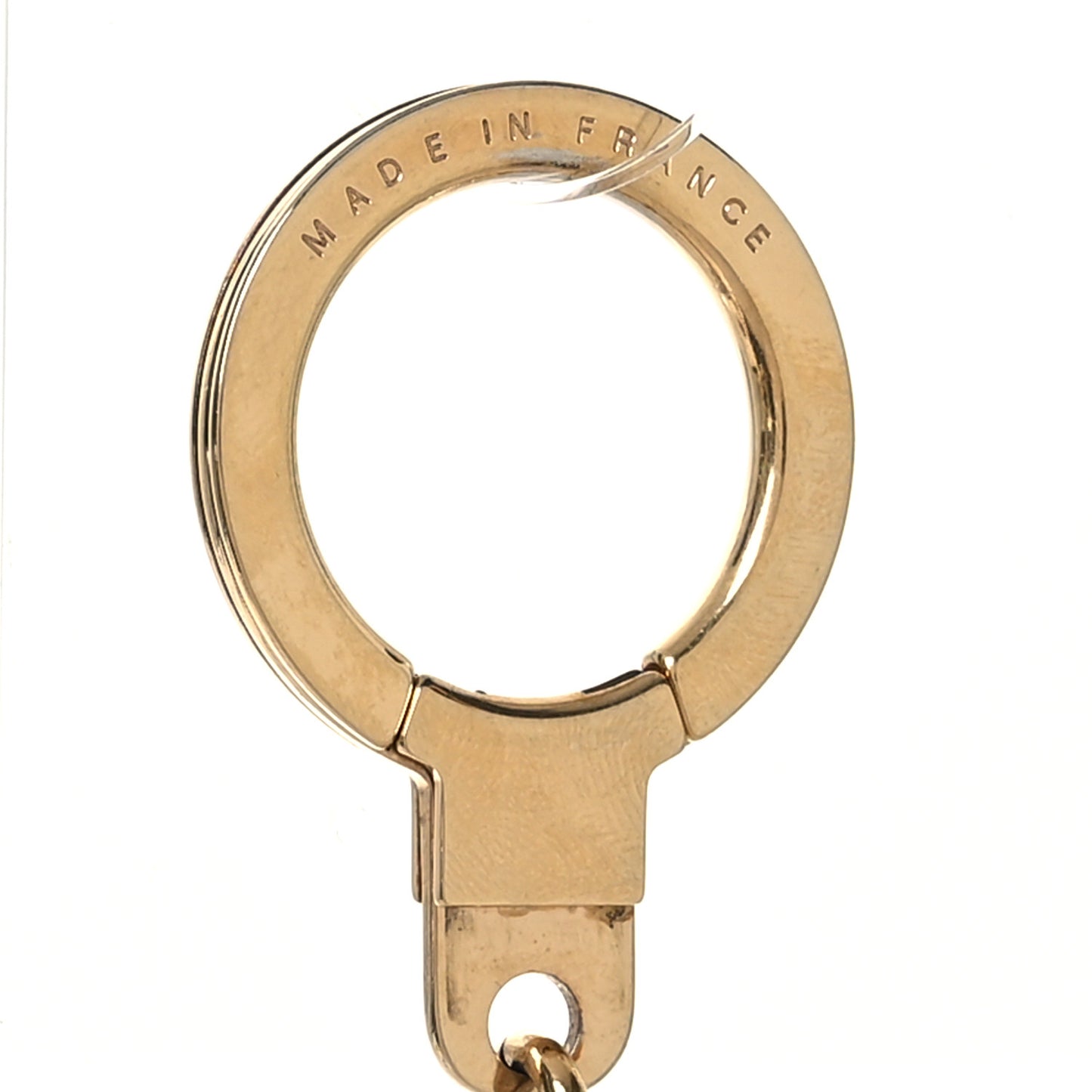 Metal Pochette Extender Key Ring Chain Gold