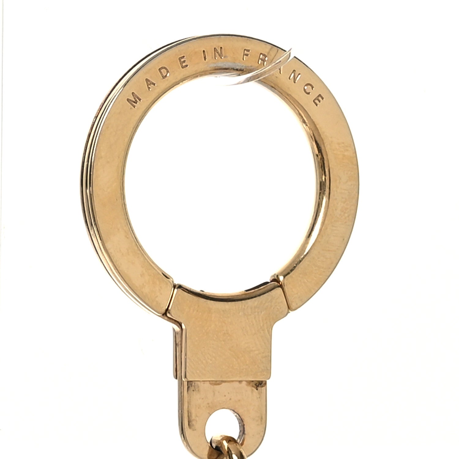 Louis Vuitton Metal Pochette Extender Key Ring Chain Gold 3 of 3