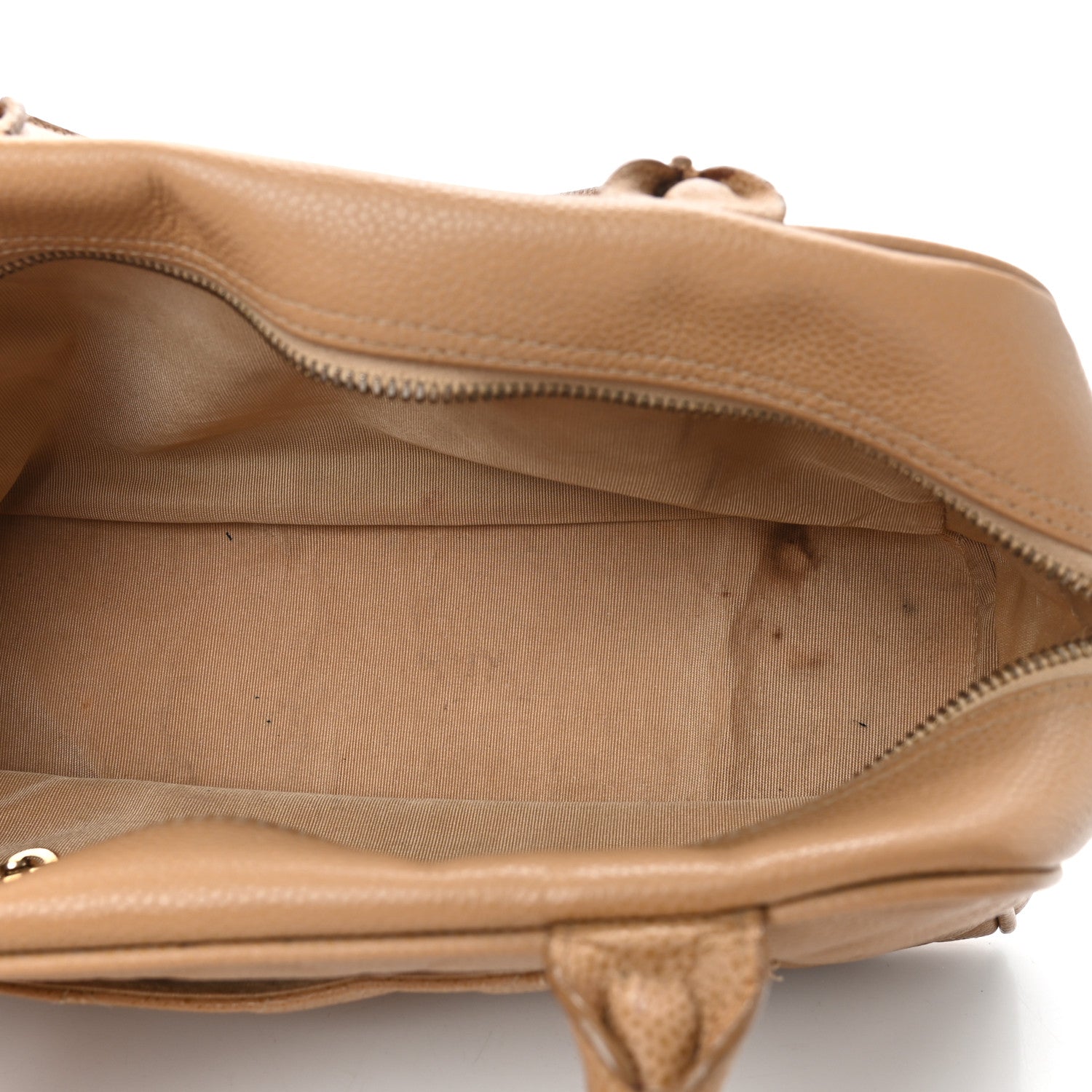 Chanel Caviar Quilted Small Bowler Beige 5 of 14