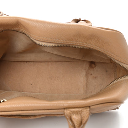 Chanel Caviar Quilted Small Bowler Beige 5 of 14