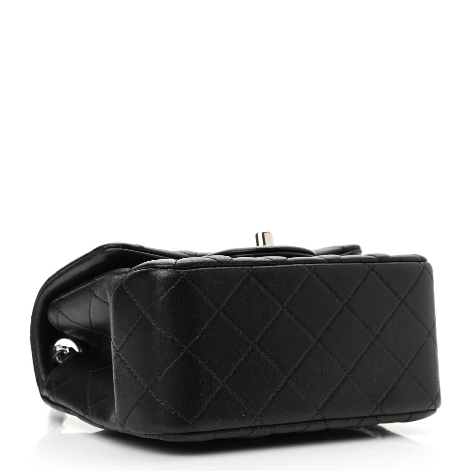 Chanel Lambskin Quilted Mini Square Flap Black 4 of 12