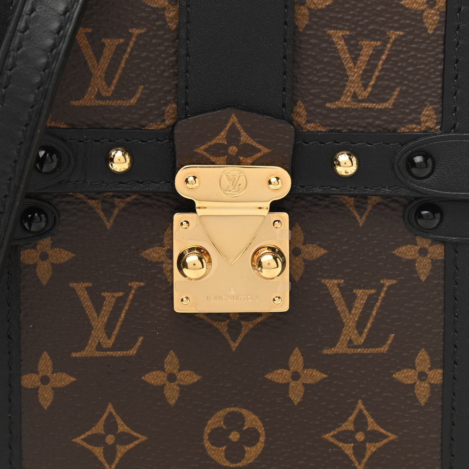 Louis Vuitton Monogram Pochette Trunk Verticale Black 8 of 10