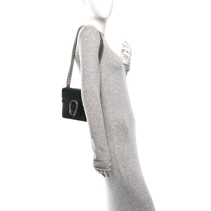 Gucci Calfskin Mini Dionysus Shoulder Bag Black 2 of 12