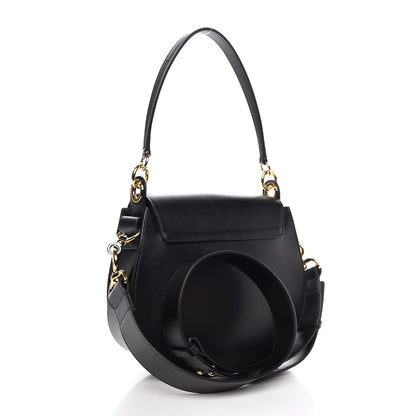 Chloe Calfskin Suede Large Tess Bag Black 4 of 8