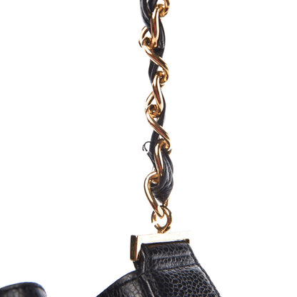 Chanel Caviar CC Drawstring Shoulder Bag Black 9 of 11