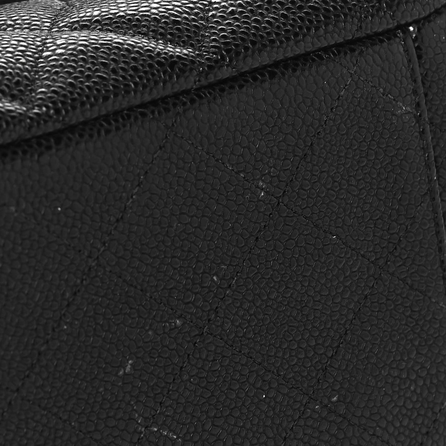 Caviar Quilted Maxi Double Flap Black