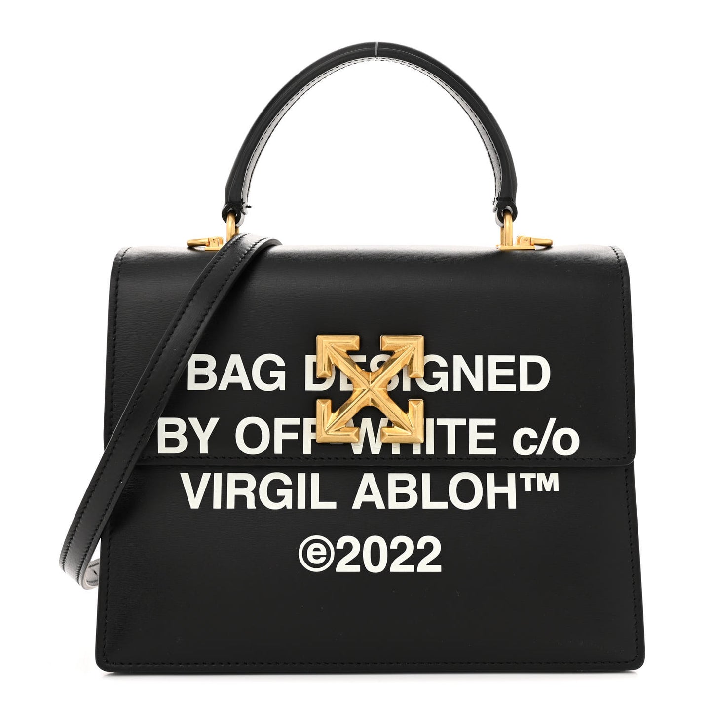 Calfskin Jitney 2.8 Virgil Abloh Shoulder Bag Black