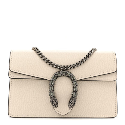 Gucci Dollar Calfskin Crystal Super Mini Dionysus Shoulder Bag Mystic White Black Diamond 1 of 11