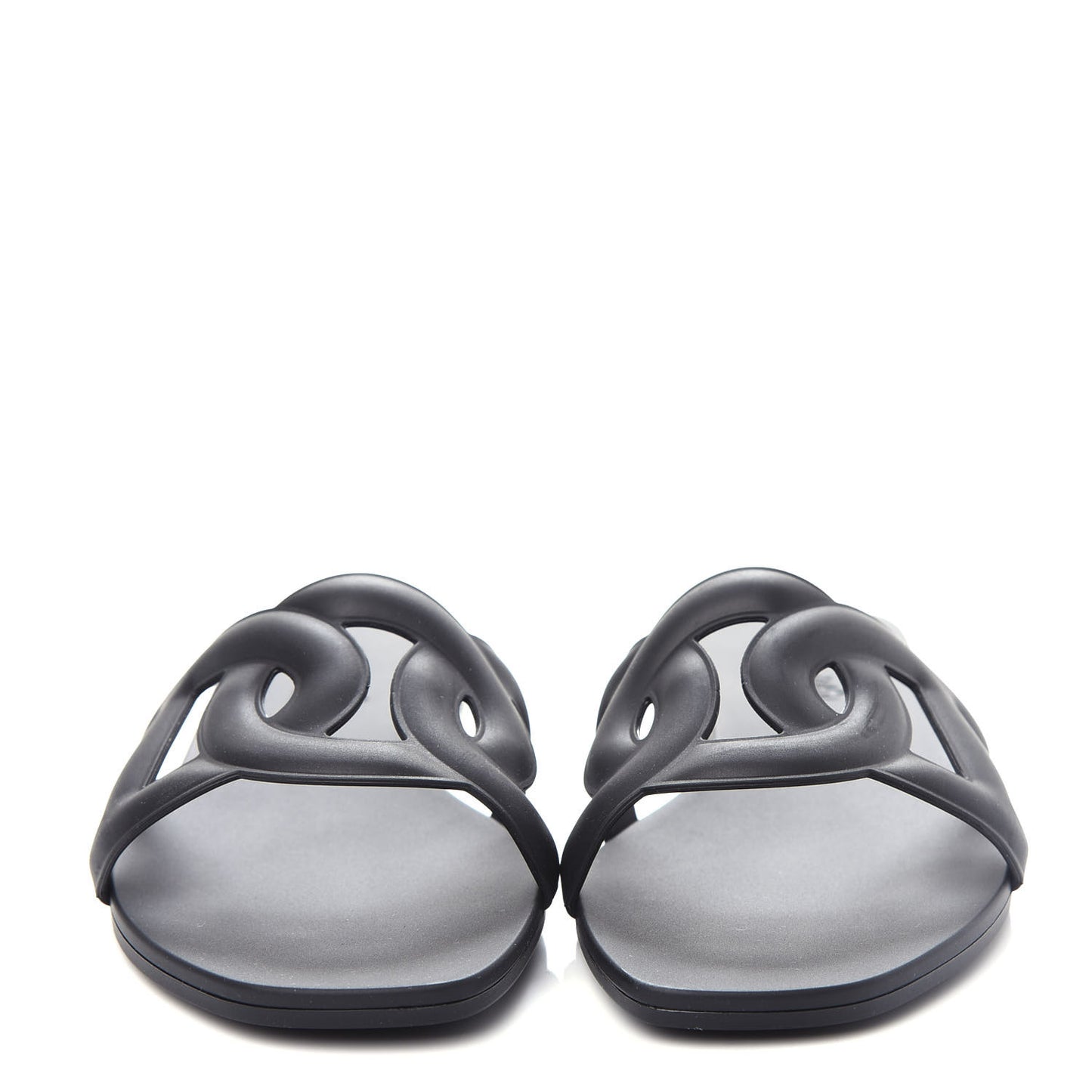 Rubber Aloha Sandals 37 Black