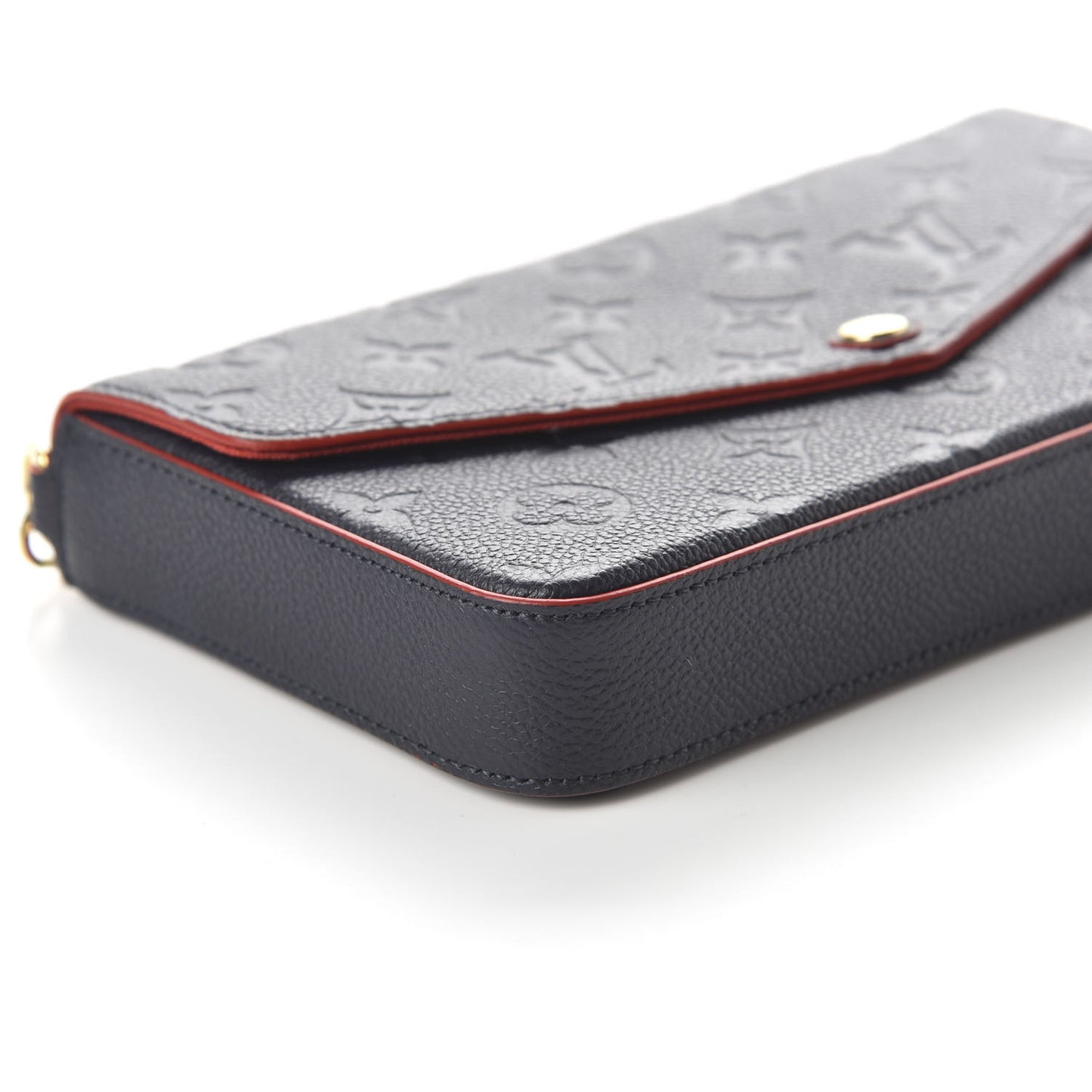 Empreinte Pochette Felicie Chain Wallet Marine Rouge