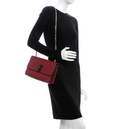 Gucci Pebbled Calfskin Medium Miss Bamboo Shoulder Bag Burgundy 2 of 8