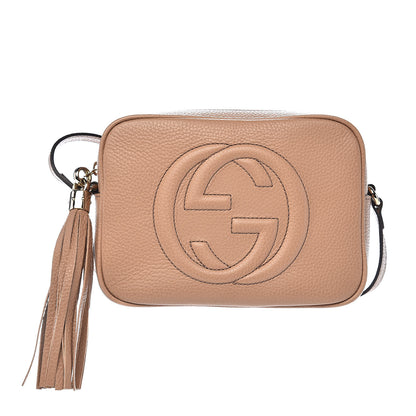 Gucci Pebbled Calfskin Small Soho Disco Bag Rose Beige 1 of 13