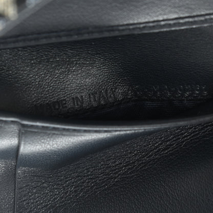 Christian Dior Oblique Saddle Lotus Wallet Blue 7 of 7