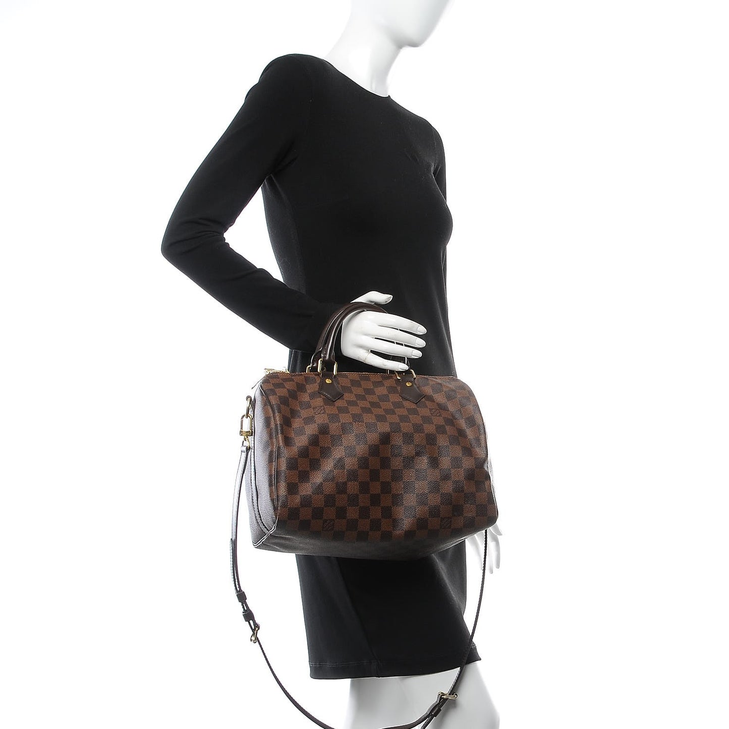 Damier Ebene Speedy Bandouliere 30