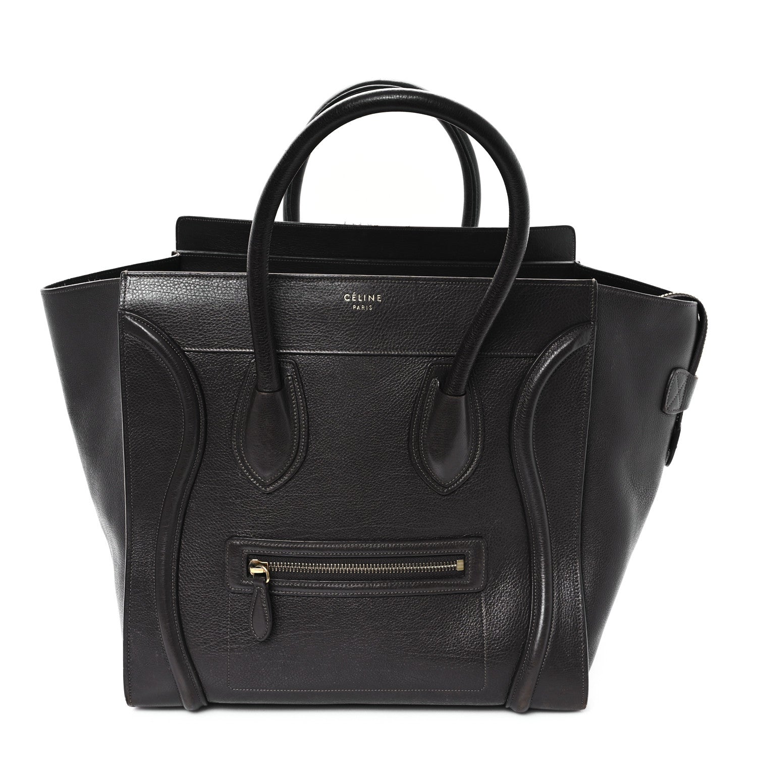 Celine Soft Grained Calfskin Mini Luggage Brown 1 of 12