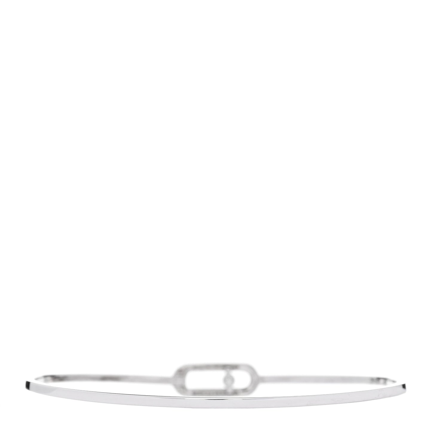 18K White Gold Diamond Move Uno Flex Bangle Bracelet